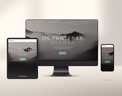 Website | Os Panteras Negras | Front-end