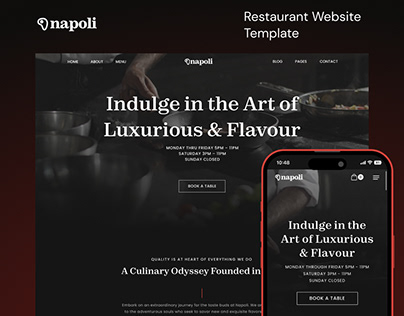 Napoli Webflow Restaurant Template