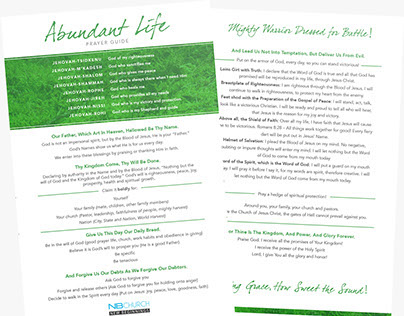 Abundant Life Prayer Card