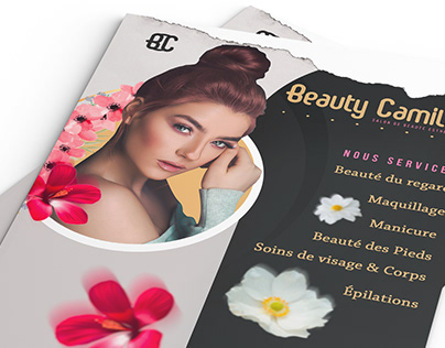 Flyer, post Instagram et cartes de visites-Salon Beauté