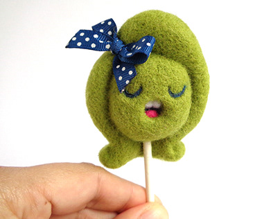 Lollie Sour Apple, lollipop girl Art Toy
