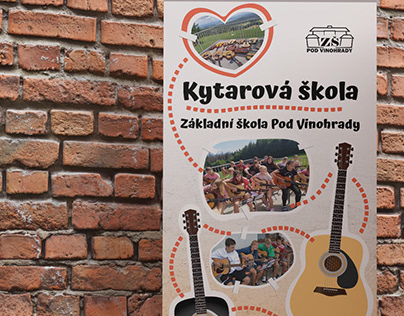 Promotional roll-ups for children's guitar club