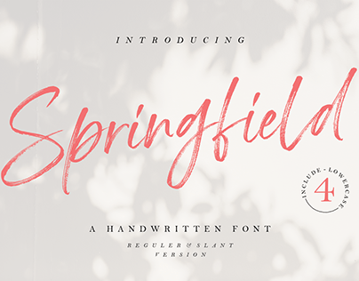 Springfield - Handwritten Font