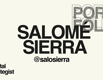 Portfolio Salome Sierra