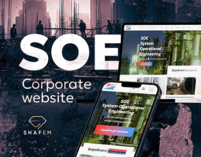 SOE | Corporate website | UX/UI design