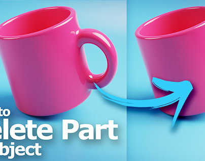 How to delete part of object in Blender