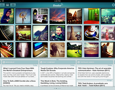 Dashr iPad app // Instagram & RSS reader for iOS