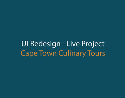 Cape Town Culinary Tours Redesign