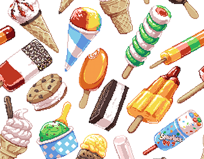 2020 Sweet treats pixel art