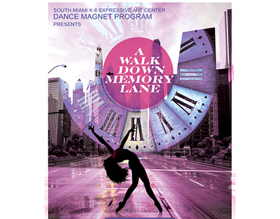 Dance recital program cover