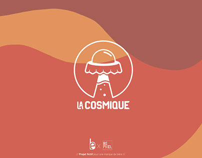 La Cosmique. Logotype Brasserie