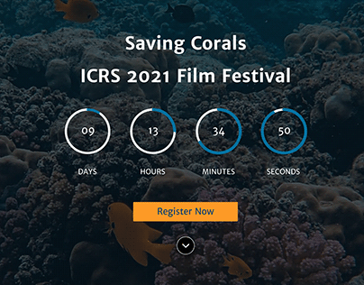 Landing Page Design - ICRS 2021 Film Festival