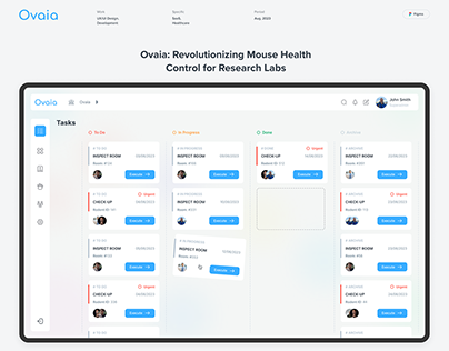UX/UI Design for Mouse Health Control for Research Labs