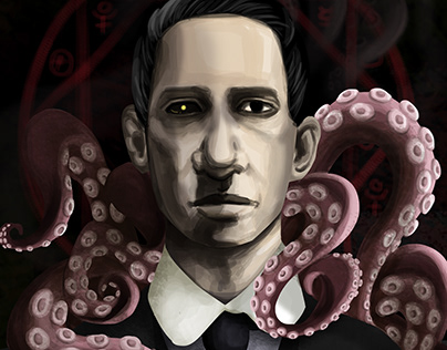 Spooky Lovecraft Illustration