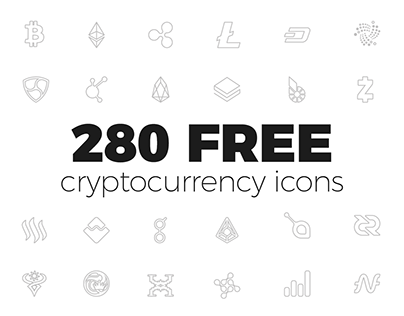 280 Free Cryptocurrency Icons