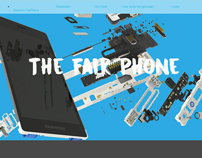 The Fairphone clickable wireframe