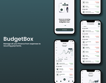 BudgetBox - Expense Tracker & Budgeting App - UI/UX