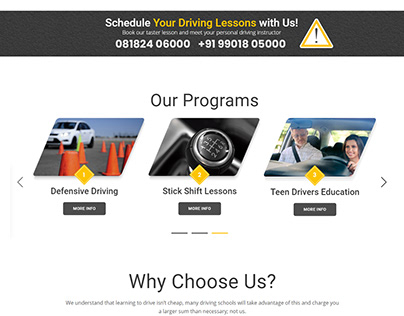 A Web Design for a Motor Driving School