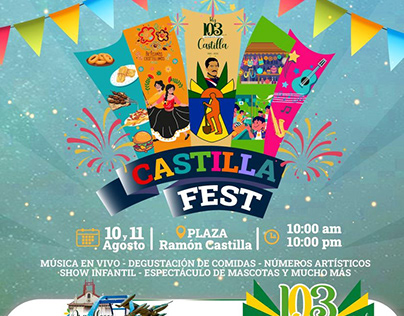 Flyer promocional CASTILLAFEST - Municipalidad Castilla
