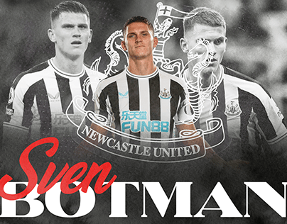 Sven Botman - Newcastle United - Poster Design