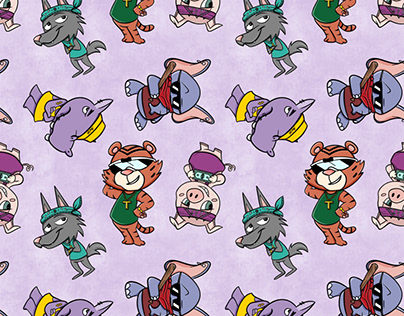 Seamless pattern Gangsters