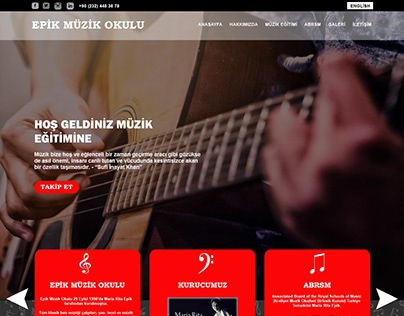 Epik Müzik Okulu Web Sitesi Tasarımı
