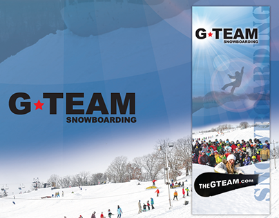 G-Team Snowboarding Retractable Banner
