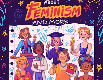 "About feminism and more" - book illustrations