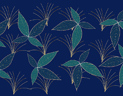 tropical leaves design within illustration