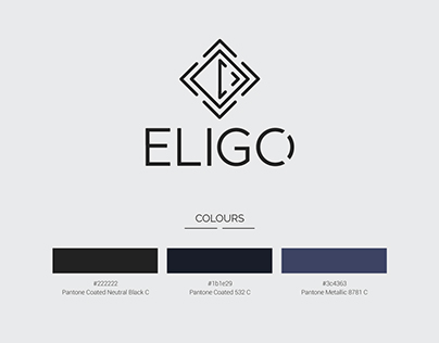 Eligo Pocket Squares - Logo & Folding Guide Design