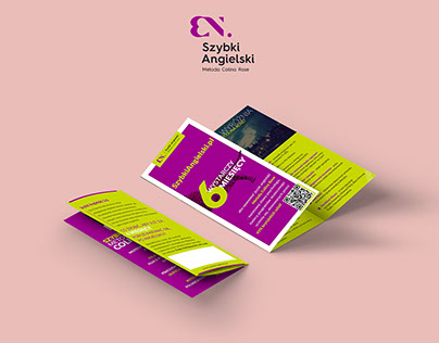 Trifold brochure design for Warsaw English School