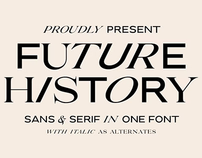 Future History - 2 in 1 Font