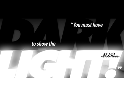 "You must have dark to show the light"  CreativeJam!