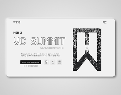 VC Summit Neumorphic Landing Page - UI