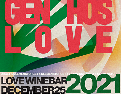 Christmas Party Posters for Love Coffee Winebar