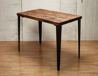 Industrial Wood Dining Table