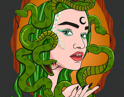 Ilustración Medusa