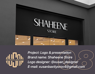 "SHAHEENE STORE" uchun tayyorlangan logotip