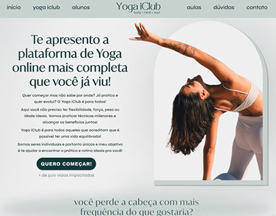 Yoga iClub - Web Design