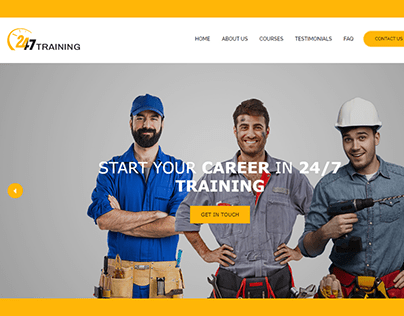 24/7 Training Website Design | UI | Graphic | Web