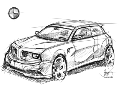 BMW suv research sketch