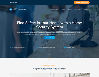 Home Security Website Made By WordPress