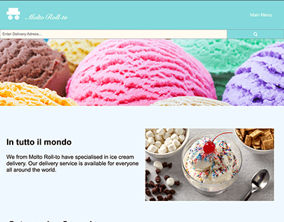 Ice Cream Delivery Website