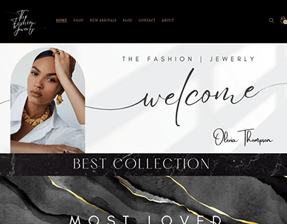 the fashion jewel- branding+ web design +shopify