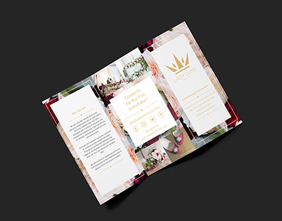 Lady Luxe Events Co Sales Brochure Design