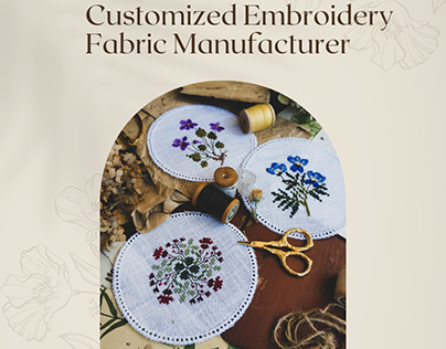 Customized Embroidery Fabric Manufacturer