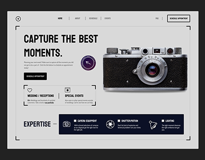 Photographer Website Design - Duplicate in Figma
