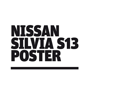 Nissan Silvia S13 Poster