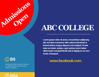 Admission open flyer 