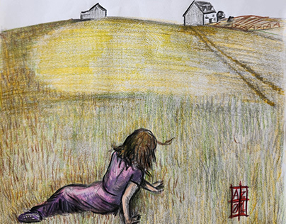 Tribute to "Christina's World" by Andrew Wyeth